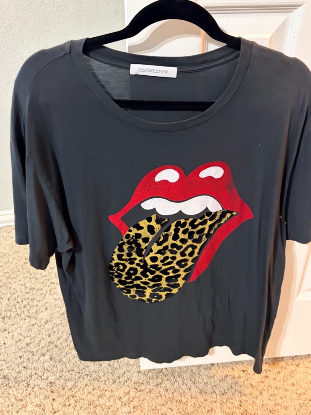 Daydreamer Black Logo Tag Tee